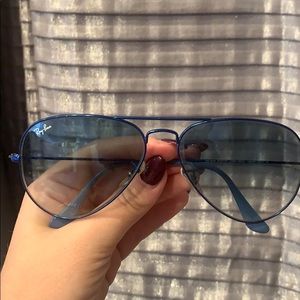 Blue rayban sunglasses
